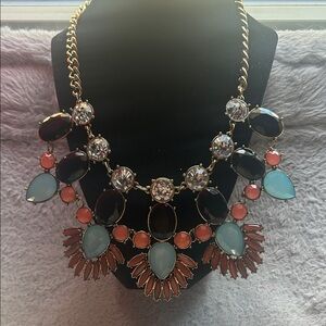 Chic Multicolor Gemstone Necklace
